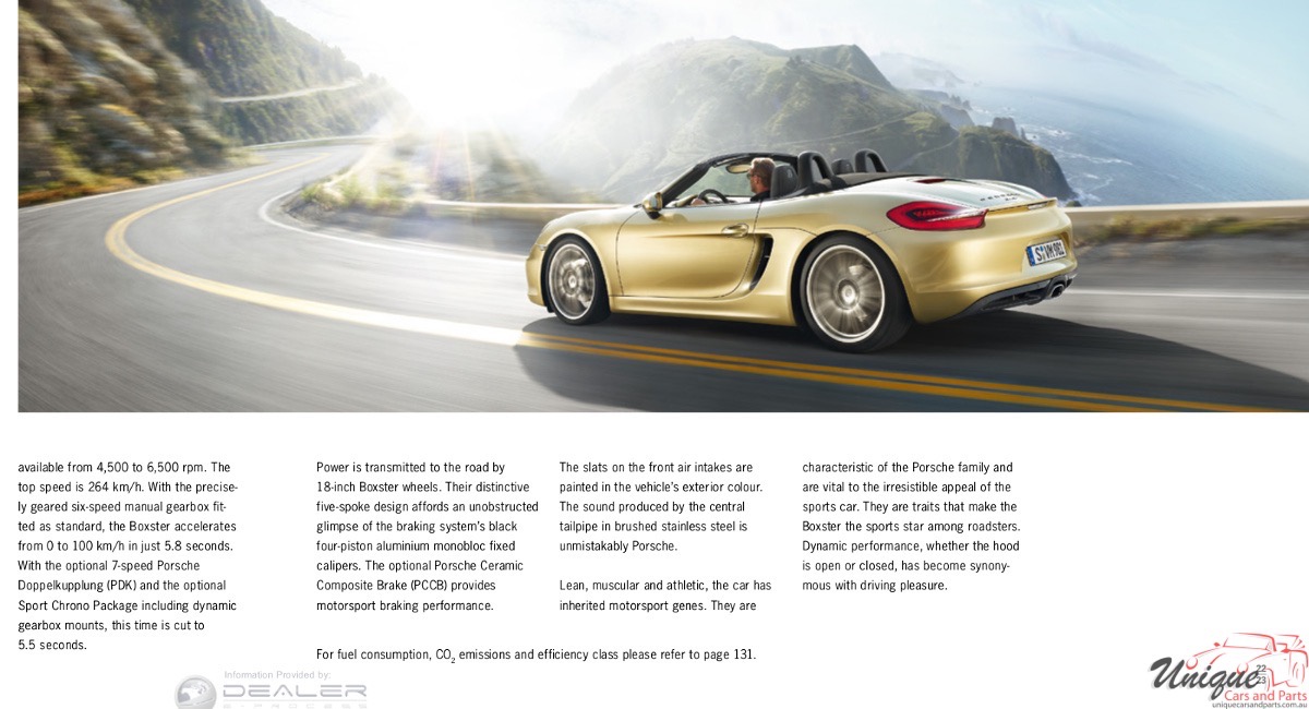2014 Porsche Boxster Brochure Page 52